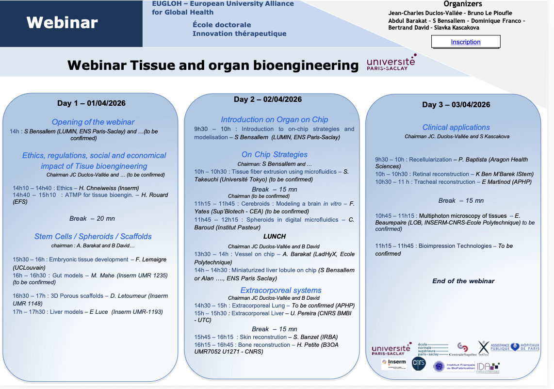 Organs and tissue bioengineering PROGRAM 2026 Vdef